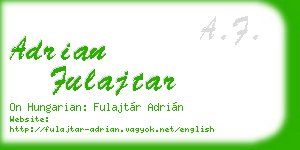 adrian fulajtar business card
