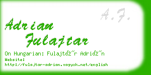 adrian fulajtar business card